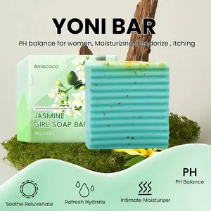 Jasmine Yoni Bar Soap | PH Balance | Intimate Care for Women | Soothe Itching & Odor | Moisturize & Refresh | Gentle Cleansing