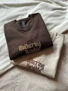 Wuthering Heights Emily Bronte Unisex Embroidered Sweatshirt