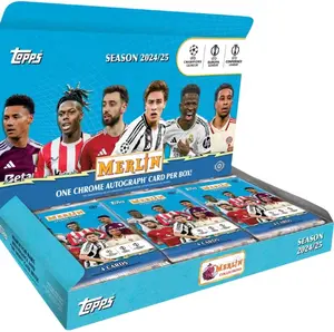 2024/25 Topps Chrome Merlin UEFA Club Competitions Soccer Hobby Box (Single Pack)