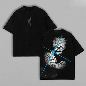 The Honored One Gojo Satoru Vintage Washed Anime Graphic Tee | JJK Retro Double Printed Heavyweight Oversized T-Shirt | Jujutsu Kaisen Streetwear Valentine's Gift for Manga Fans
