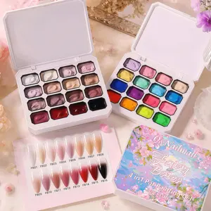 Osnailmall 16 Colors Neon Series Pat Painting Gel, Gradient Stamping Drawing, Color Changing UV/LED Soak off Gel Varnish, Nail Art Supplies