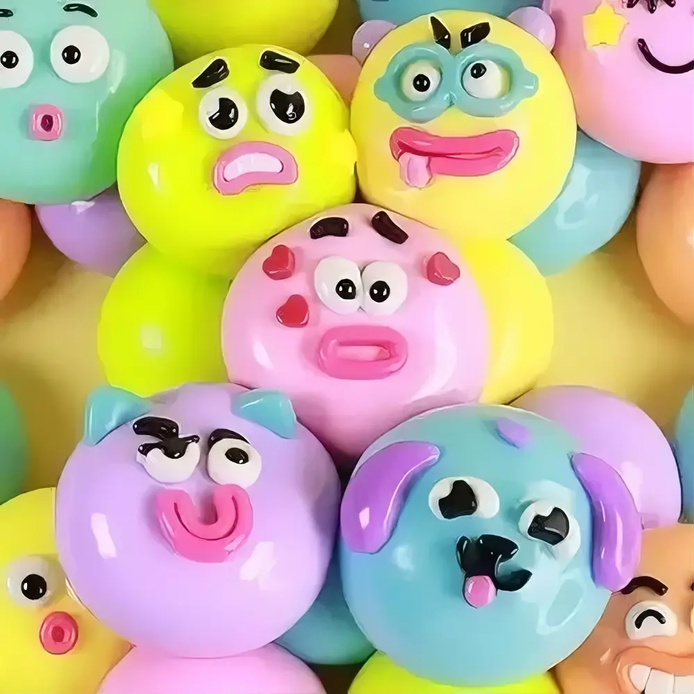 New Smushers Squishy Pinch Ball, Slow Rebound Soft Stress Relief Toy, Decompression Gift for Children, Office & Home Decoration
