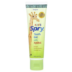 Xlear Kid's Spry®, Tooth Gel with Xylitol, Age 3 Months and Up , Original, 2 fl oz (60 ml)
