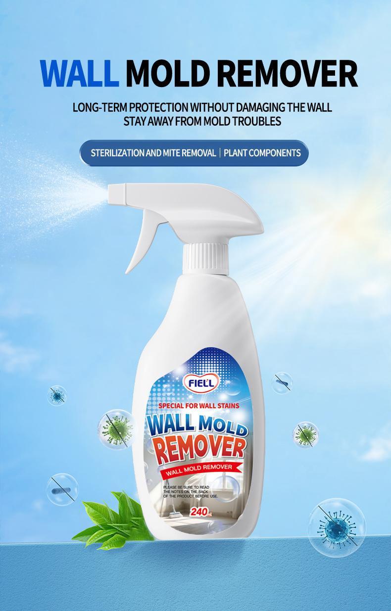 Wall Mold Remover 240ml Liquid Spray for Fast Effective Mold Removal Prevents Regrowth Special Formula Household Cleaner Sterilization and Mite Removal