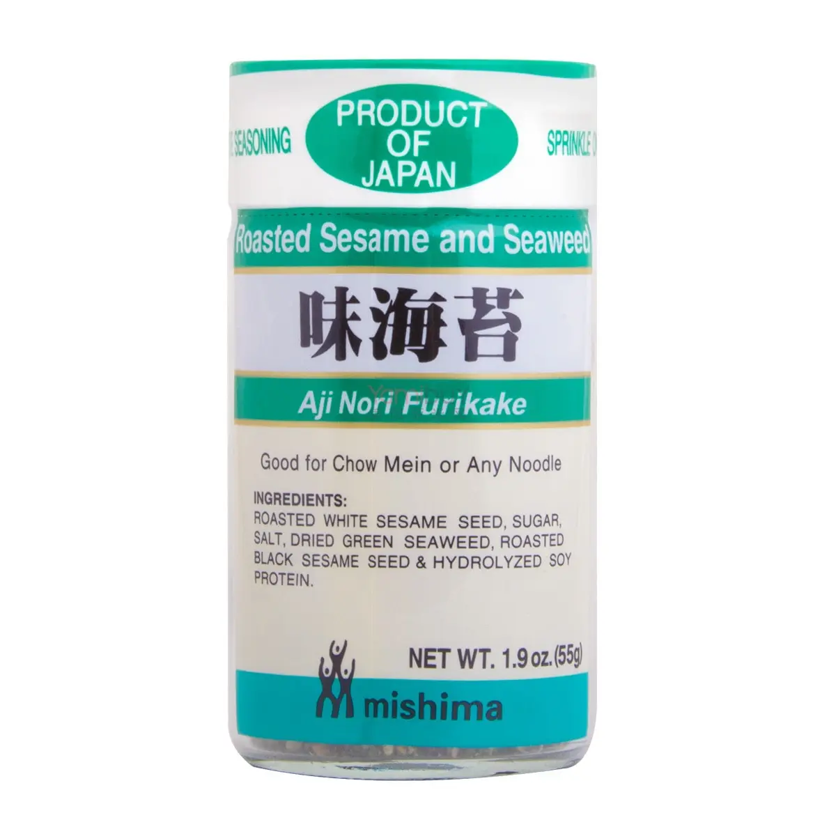 MISHIMA Furikake Rice Seasoning - Nori Sesame Flavor (55g) - Japanese Condiment for Rice, Noodles, and Baby Food
