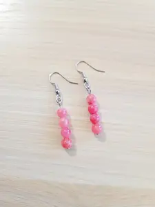 Pink Angelite Dangle Earrings, Anniversary, Birthday, Daily, Engagement, Wedding