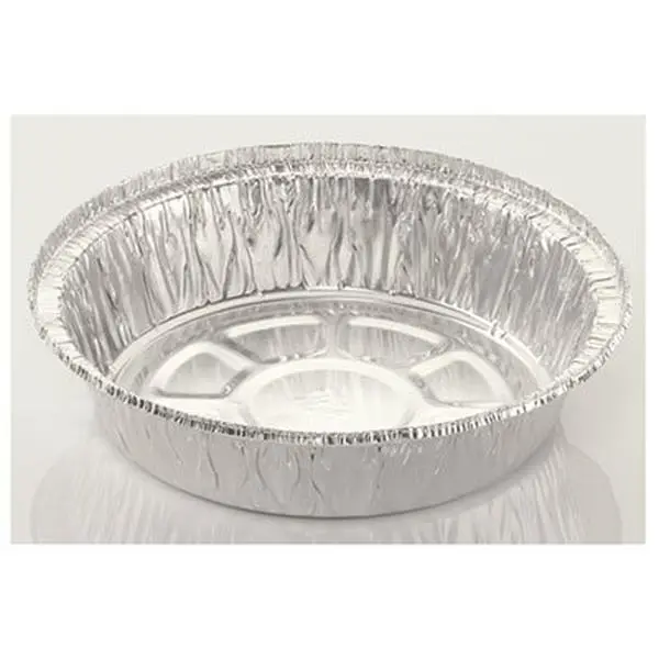 Foil of America HFA204700 Sturdy Disposable Oven-Safe Round Aluminium Cookware Container, 7 in, Easy to Clean for Reuse