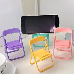 1pc Cute Cartoon Chair Phone Holders - Portable & Foldable Desk Stands, Selfie Stand for Secure Grip and Easy Viewing, Phone Accessory