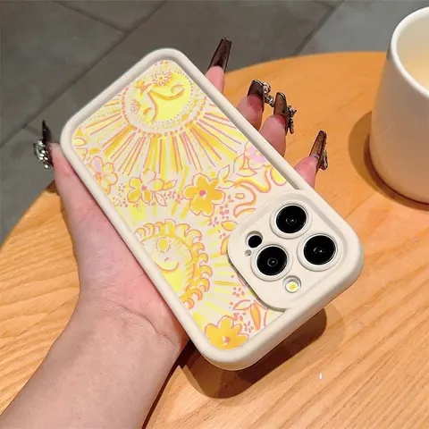 Sun Pattern Durable Lightweight Phone Case, Anti-drop Cellphone Protective Case, Total Protective Shockproof Mobile Phone Cover for iPhone, Protection, Casing