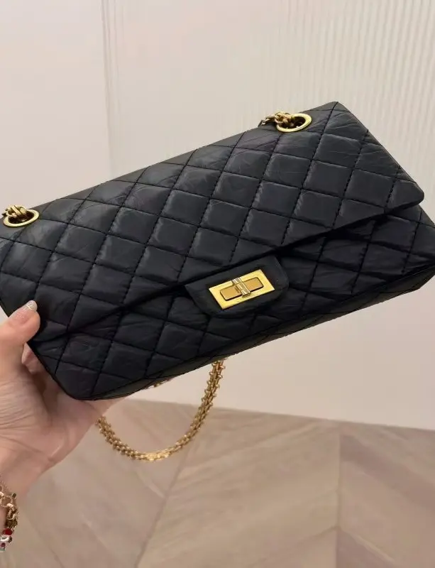 ‮ LENAHC  ‬Vintage Black Clutch Bag