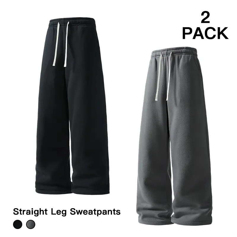 Casual Straight Leg Sweatpants Bundle for Men, Versatile Pants for All Seasons#SohoChic