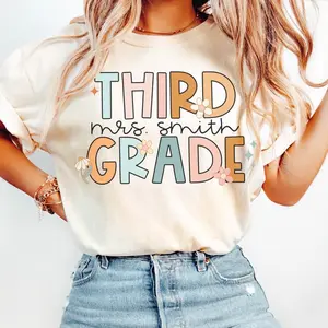 Comfort Colors® Third Grade Teacher Shirt, Custom 3rd Grade Teacher Team, 3rd Grade Teacher Shirt, 3rd Grade T-shirt, Third Grade Dream Team