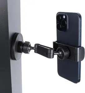GYM Magnetic Phone Holder Attach to Metal Surface, 360° Rotatable Heavy Duty Magnet Phone Mount for Gym Workout Record, Compatible with iPhone, Samsung, All Cell Phone