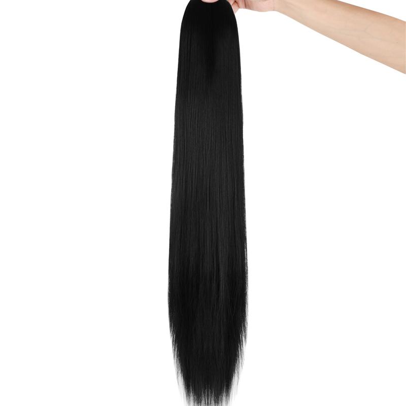 Ponytail Extension 26 Inch Drawstring Ponytail Extension for Women Long Straight Hair Extensions for Daily