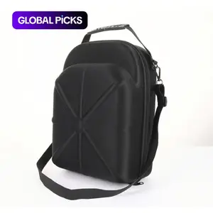 1 piece fashion-designed hard-shell hat carrying case with handle - pressure-resistant, waterproof, and dustproof fabric baseball cap storage organizer, Travel Organizer Bag, dual-purpose with double compartments for travel and home use #GLOBAL PICKS