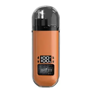 portable nose Nose Hair Trimmer for Men Women, Rechargeable Trimmer, Painless Eyebrow Facial Hair Shaver, LED Display Nose Clipper, Waterproof Dual Edge Blades Clipper for Easy Cleaning