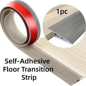 Height 15Mm~18Mm, Self-Adhesive Floor Transition Strip, Woodon Grain Floor Transition Strip, Carpet To Tile Transition Strip, Threshold Ramp, Door Strip, Wheelchair Ramp, Flooring
