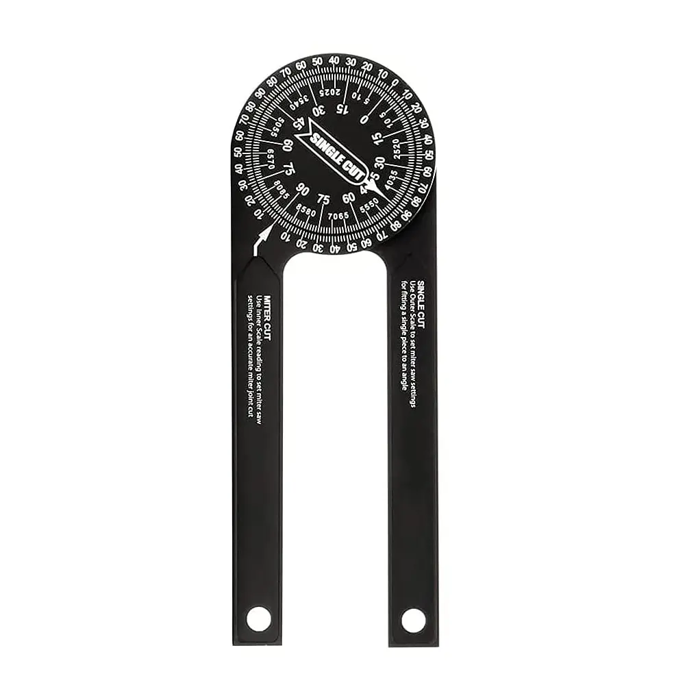 Aluminum Miter Saw Protractor 7-Inch for Woodworking,Professional Angle Measuring Tool 360° Angle Finder with Laser Engraved Scales for Woodworkers Builders Plumbers Home DIY, rust proof angle finder