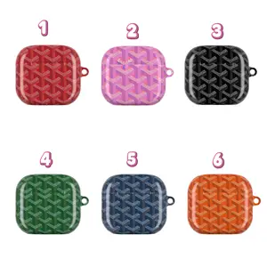 Luxury Parisian Dogtooth Print TPU Cover For Airpods case Accessories Durable Protect for Airpods gen 1,2,3,4, pro 2,3