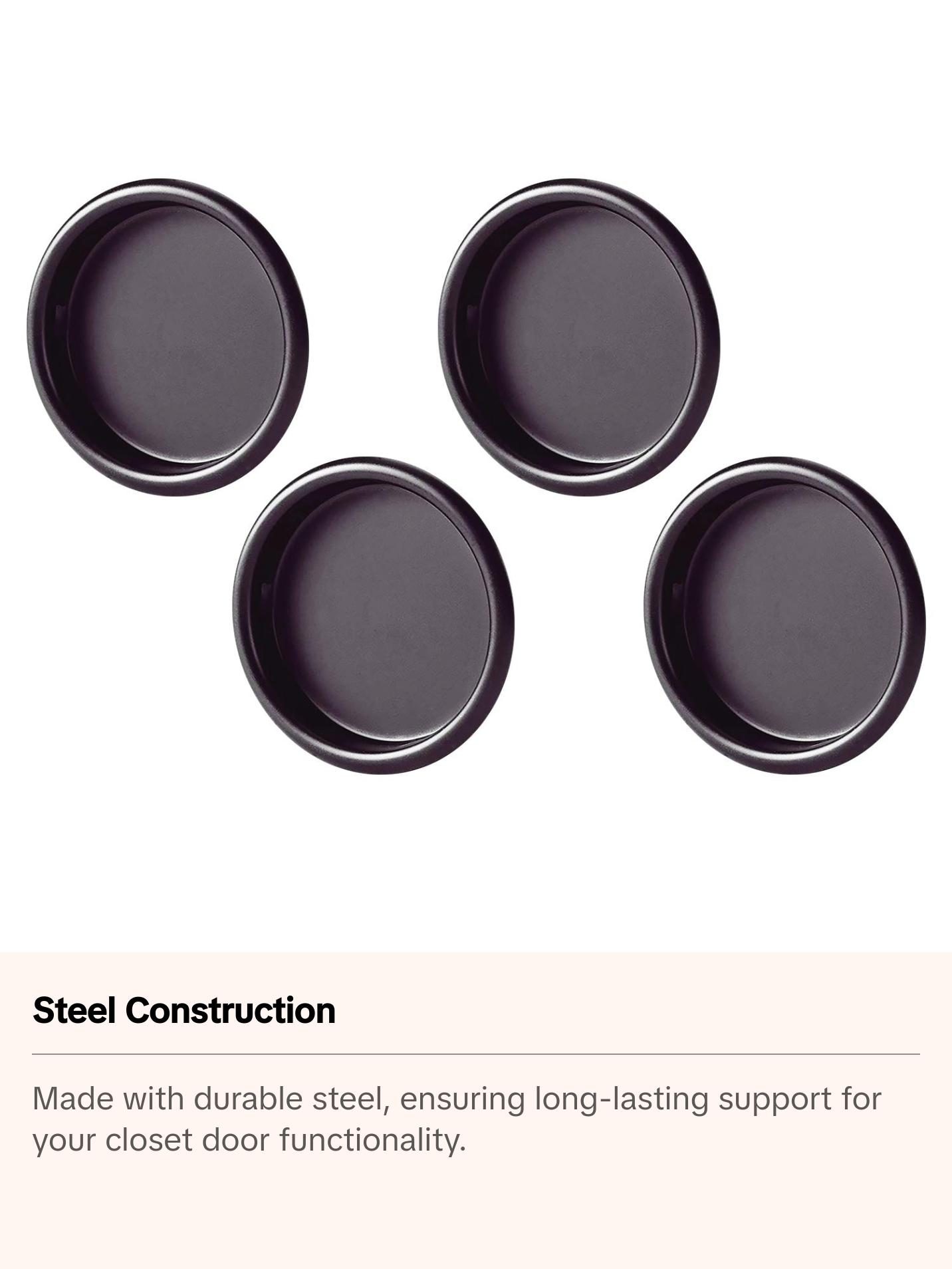 Nuk3y Easy Snap in Closet Door Finger Pull, 2-1/8" , 4 Pack