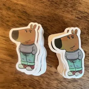 Chill Guy Meme Vinyl Sticker / Decal (3”) 2-Pack