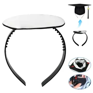 Graduation Cap Headband Insert Grad Hat Headband Holder for Secure Fit Keep Hairstyle Intact - Graduation Cap Decorations & Accessories for Women, Graduates, Class of 2026 (Grad Cap Not Included)