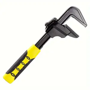 Adjustable Wrench, Multi-Functional Pipe Wrench, Large Opening Manual Tool, Professional Plumbing Repair Tool, F-Type Adjustable Wrench