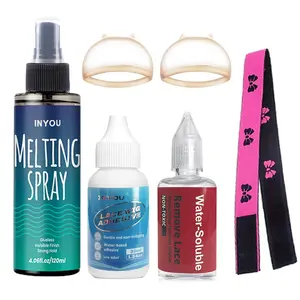 Lace Melting Spray And Holding Spray, Melting Spray for Lace Wigs, Waterproof Wig Lace Glue for Front Lace Wig, Super Hold Hair Glue for Weave, Invisible Hair Bonding Glue, Lace Wig Adhesive, Lace Wig Glue Remover, Lace Melting Band, Lace Wig Cap