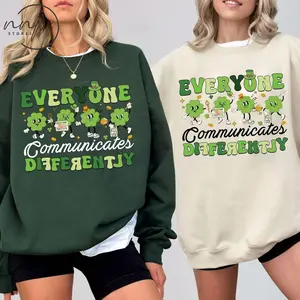 Communicate Differently SLP St Patricks T-shirt, St Patricks Tee, Lucky Therapist Sweatshirt, Speech Language Pathology Gift 8