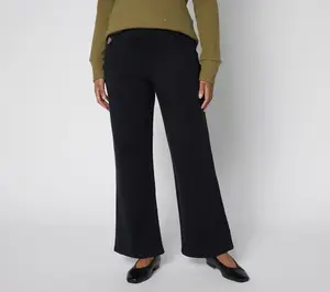 Quacker Factory DreamJeannes Regular Wide Leg Full Length Pants