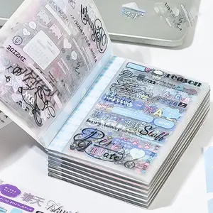 Yuxian Paper Interval Quaint Pet Basic Sticker Book, 20 Sheets, 2 Designs, Perfect for Scrapbooking and DIY Crafts, Decal Sticker