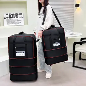 Wheeled Travel Bag with Large Capacity And 6 Universal Wheels, A Rolling Luggage Carry Bag And Foldable Expandable Travel Bag. Suitable for Travel, Business Trips, And Clothing Storage, Ideal for Relocation, Storage, And Studying Abroad.