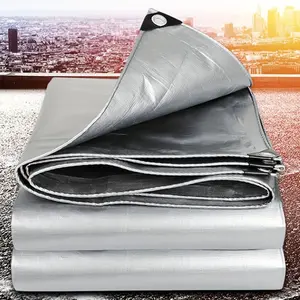 Large Waterproof Polyethylene Tarpaulin Canopy, Double-Sided Anti-Sun and Freezing Cover, Emergency Rain Shelter for Outdoor Camping Use