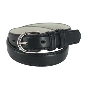 CTM Kid's Leather 1 inch Basic Dress Belt