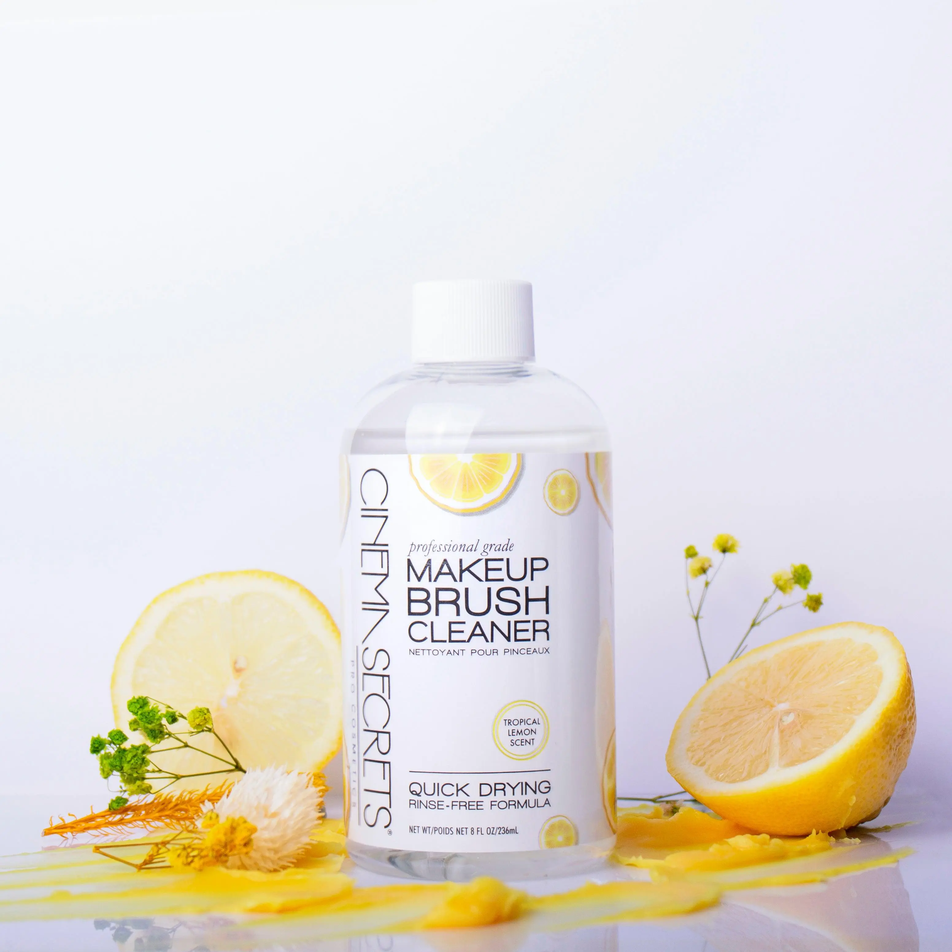 Professional Makeup Brush Cleaner 8 Fl oz, Lemon