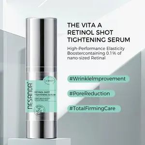 NESANDA Vita A Retinol Shot Tightening Serum  0.1% Nano Retinal for High-Performance Elasticity | Anti-Aging Face Essence for Pore Reduction & Wrinkle Improvement | Total Firming Care Night Serum | 30ml