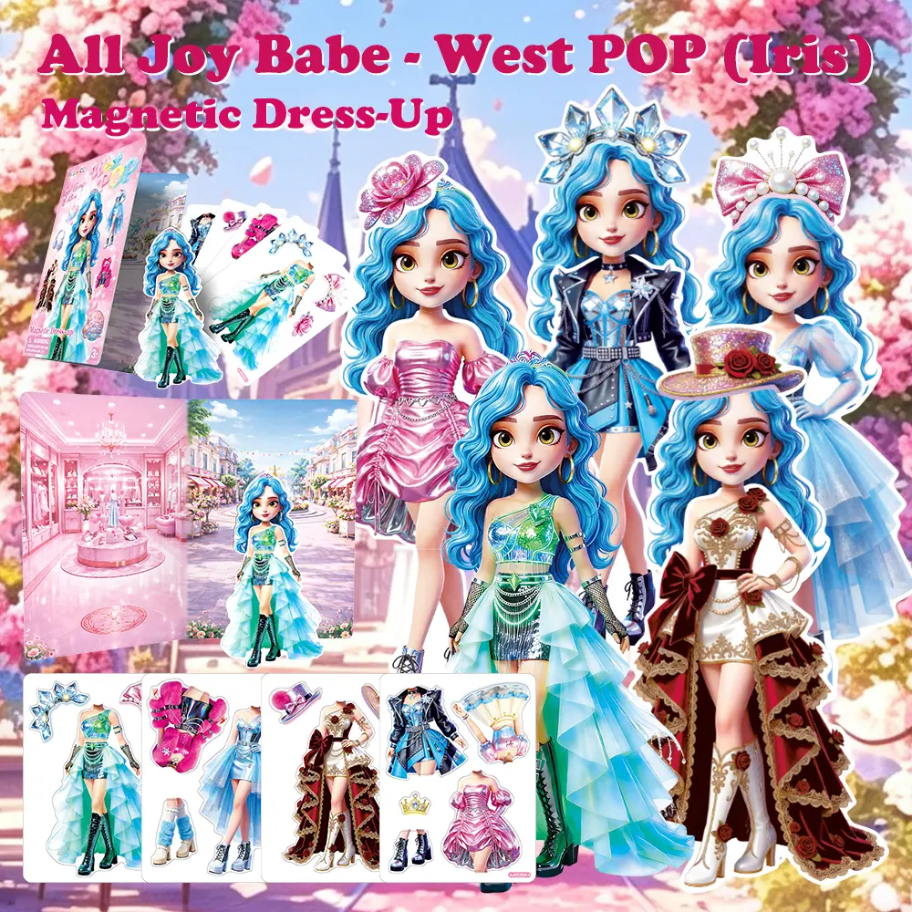 ALL Joy CC DIY Magnetic Dress-Up Princess |Pretend Play Magnetic Toys for Kids | 7 different themed characters| 15 Magnetic Dresses & Accessories | Interchange & Create Unlimited Outfits | Birthday Gift for 3,4,5,6,7,8 Year Old Girl