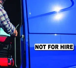Not for Hire Magnets Trucking US DOT Requirements 4-Inch by 24-Inch Heavy Duty Magnetic Material | 2-Pack