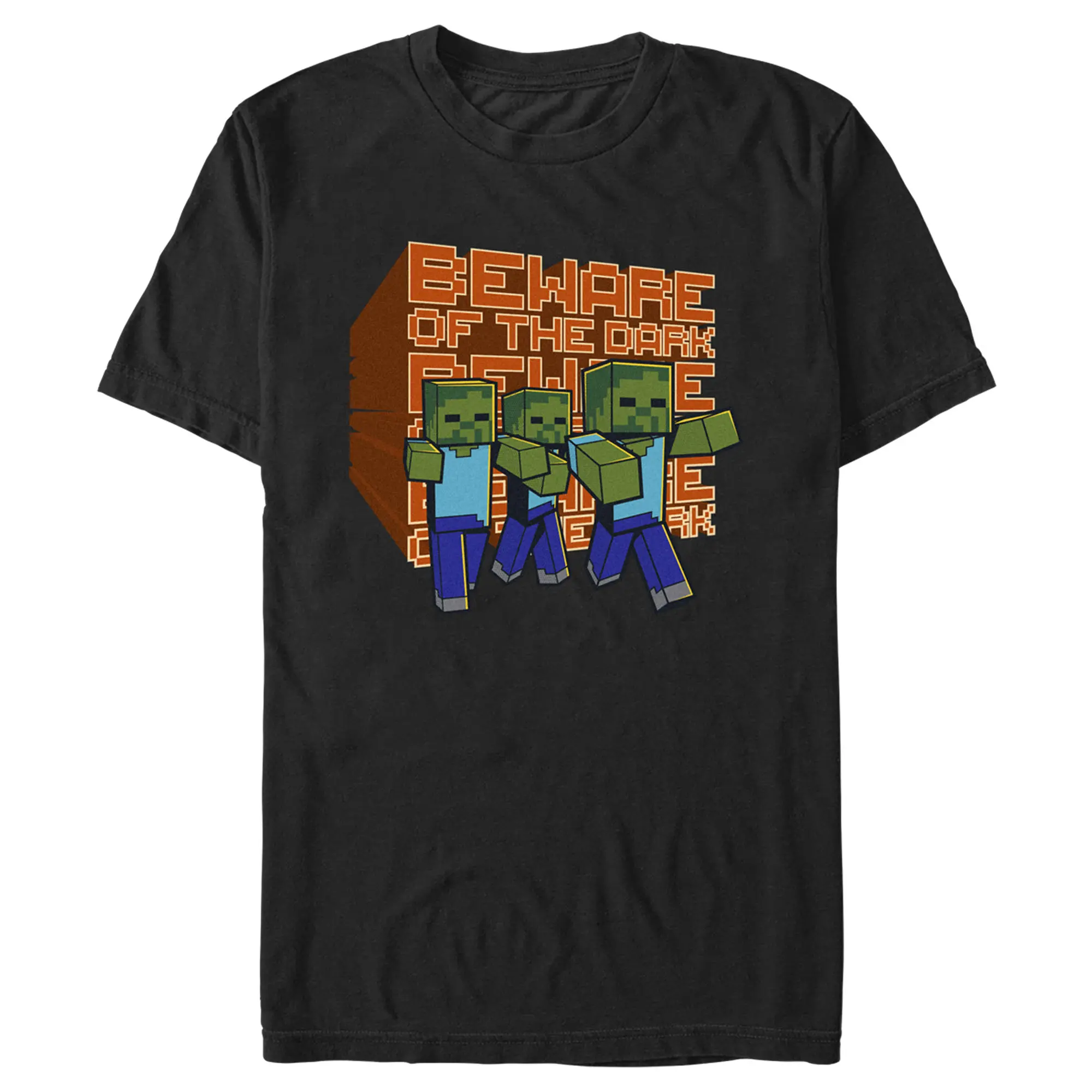 Men's Minecraft Beware of the Dark Zombies T-Shirt