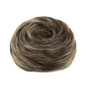 WigKed Messy Bun Hair Piece 1PC Synthetic Tousled Updo Buns Wavy Curly Texture Scrunchies Easy Wear Versatile Daily Use