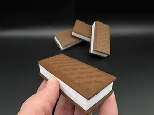 Ice Cream Sandwich Fidget Slider | EDC Fidget Toy | Perfect for Tactile Play & Focus | Pocket Desk Toy