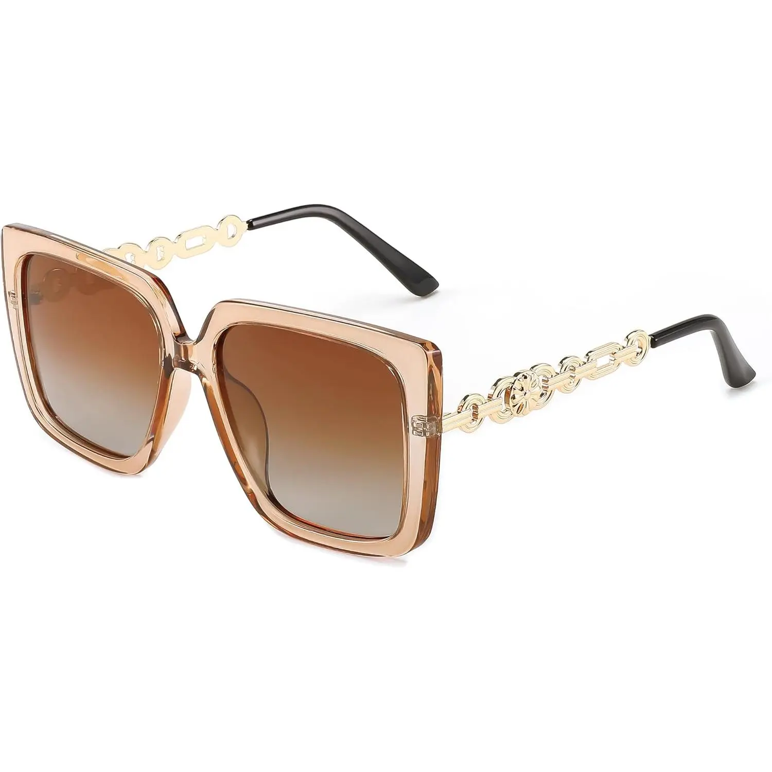 FEISEDY Polarized Women's Sunglasses, Trendy Casual Cateye-Vintage Square Style, UV400 Sun Guard Combo Pack B0003