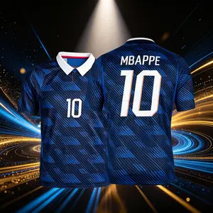 2026 France National Home 10# Mbappé Short Sleeve Soccer Jersey Quick-Dry