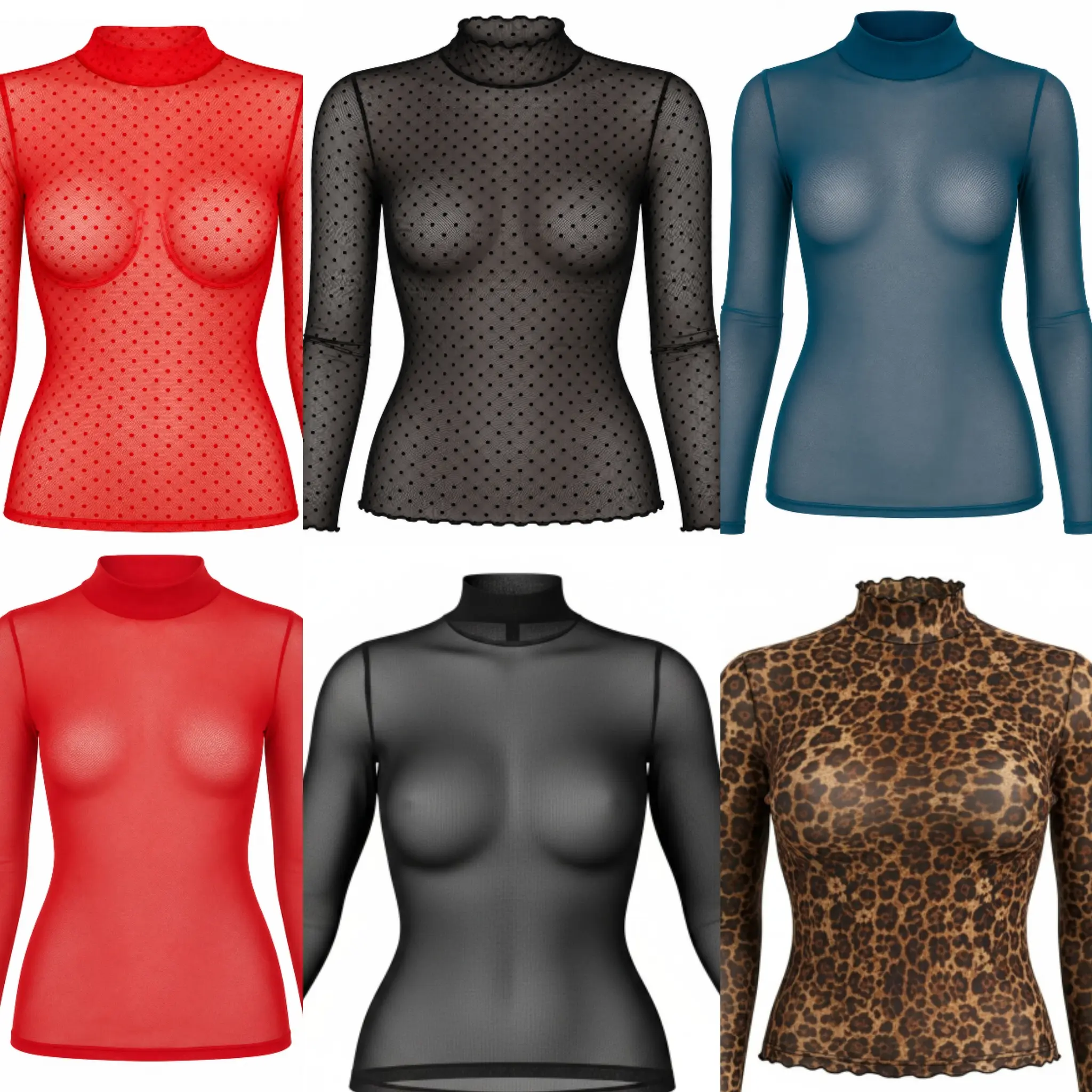 Women's Chic Elegant Fashion Mesh Blouse, Juicy All-Seasons Top