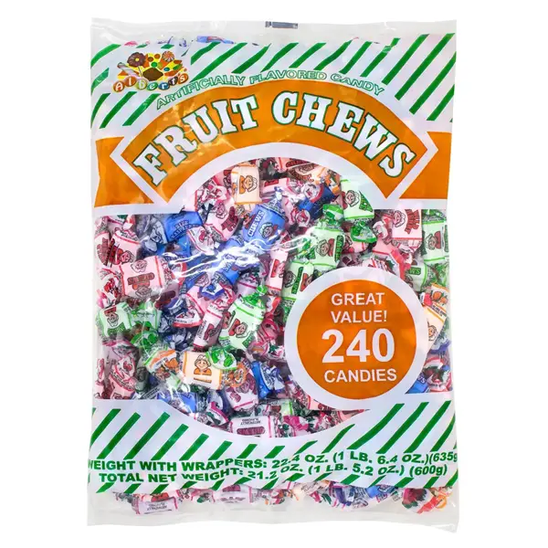 Albert's Assorted Fruit Chews 240 Sweet Candy Snack