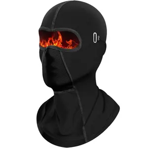 Thermal Motorcycle Full Balaclava Under Helmet - WindArmor® Fleece Lined Face Mask for Snow Sports & Street Riding, Skull Cap Design with Neck Gaiter Integration