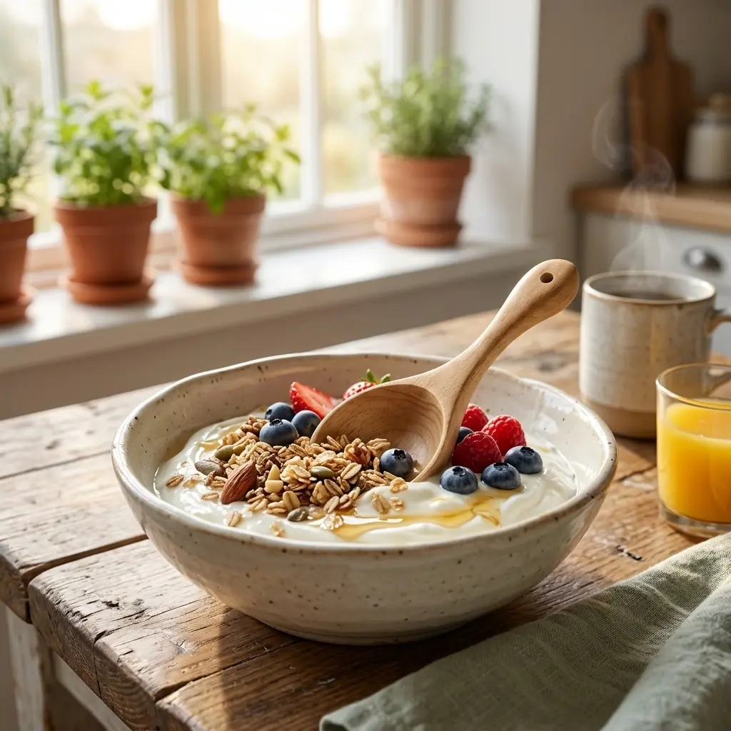 1pc Wooden Scooping Rice Spoon with Short Handle - Perfect for Measuring, Scooping, and Serving Cereal, Flour, and Soup, Wooden Spoon for Restaurant Kitchen Utensils, Kitchenware