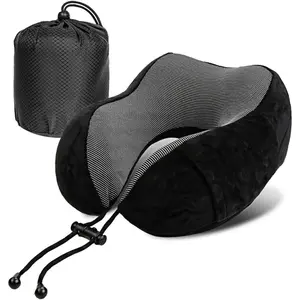 Humpback Travel Pillow -Memory Foam Neck Pillow for Comfort on Airplane- Compact and Ergonomic Design for Travel, Car Rides, and Home Use. Breathable & Comfortable & Supportive Neck Pillow, Sleeping Neck Pillows for Travel, Car, Office and Home