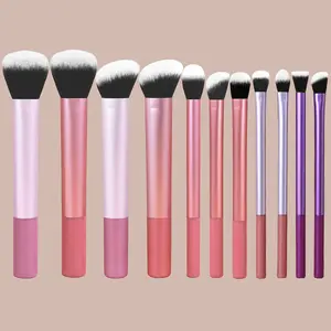 Yzimeng 11-Piece Professional Makeup Brush Set, Foundation Brushes, Contour Brushes, Eyeshadow Brushes, Concealer Brushes, Highlighter Brushes