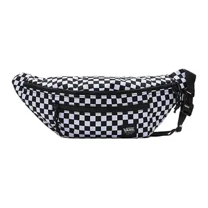 Vans Classic Checkerboard Logo Crossbody Chest Bag for Men and Women in Black and White